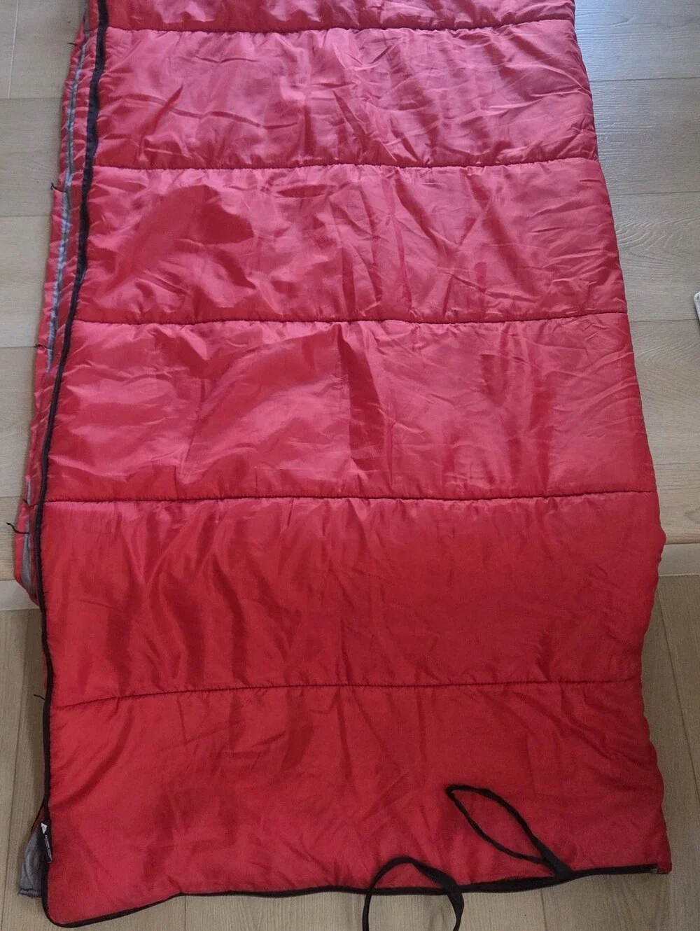 Ozark Trail Red Quilted Sleeping Bag- Bold Solid Red